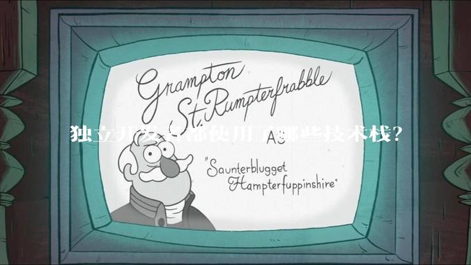 独立开发者都使用了哪些技术栈？