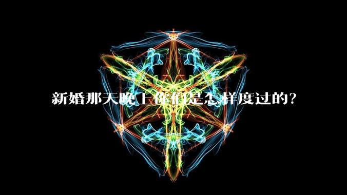 新婚那天晚上你们是怎样度过的？