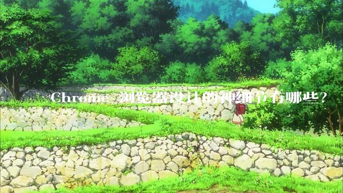 Chrome 浏览器设计的神细节有哪些？