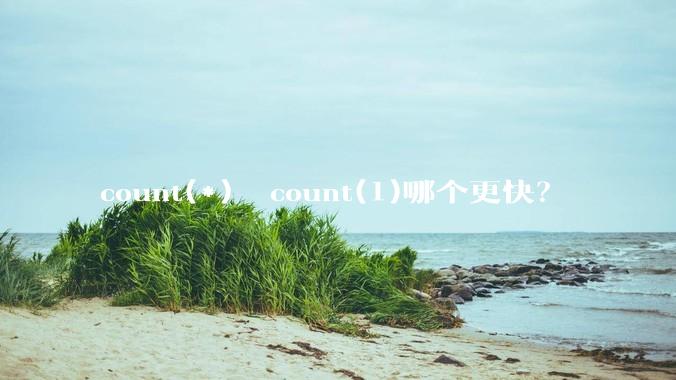 count(*)  count(1)哪个更快？